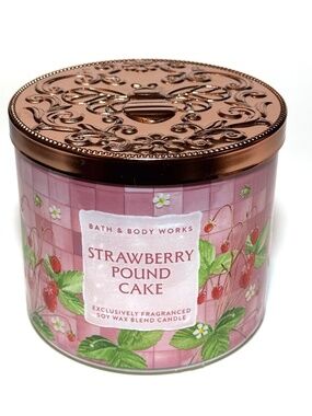 STRAWBERRY POUND CAKE 3-Wick Candle